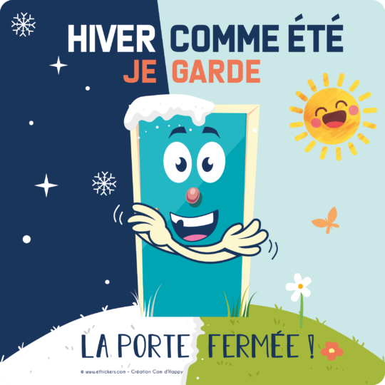 Stickers des gestes écoresponsables - Hiver comme été
