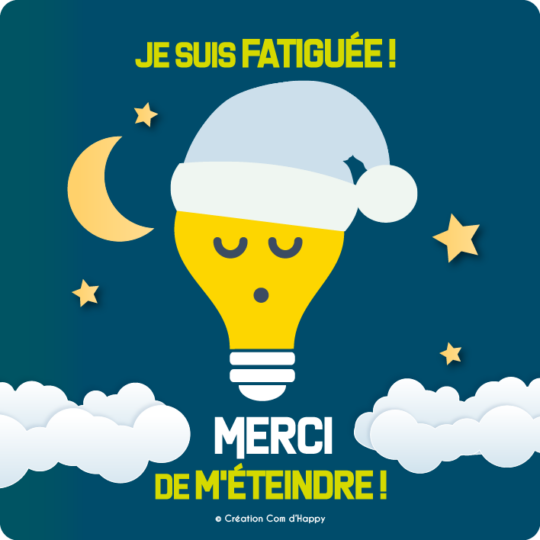 Stickers des gestes écoresponsables - Merci de m'éteindre