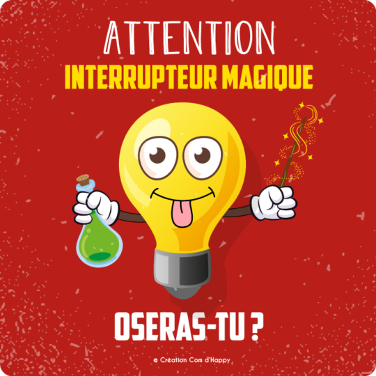 Stickers des gestes écoresponsables - Interrupteur magique