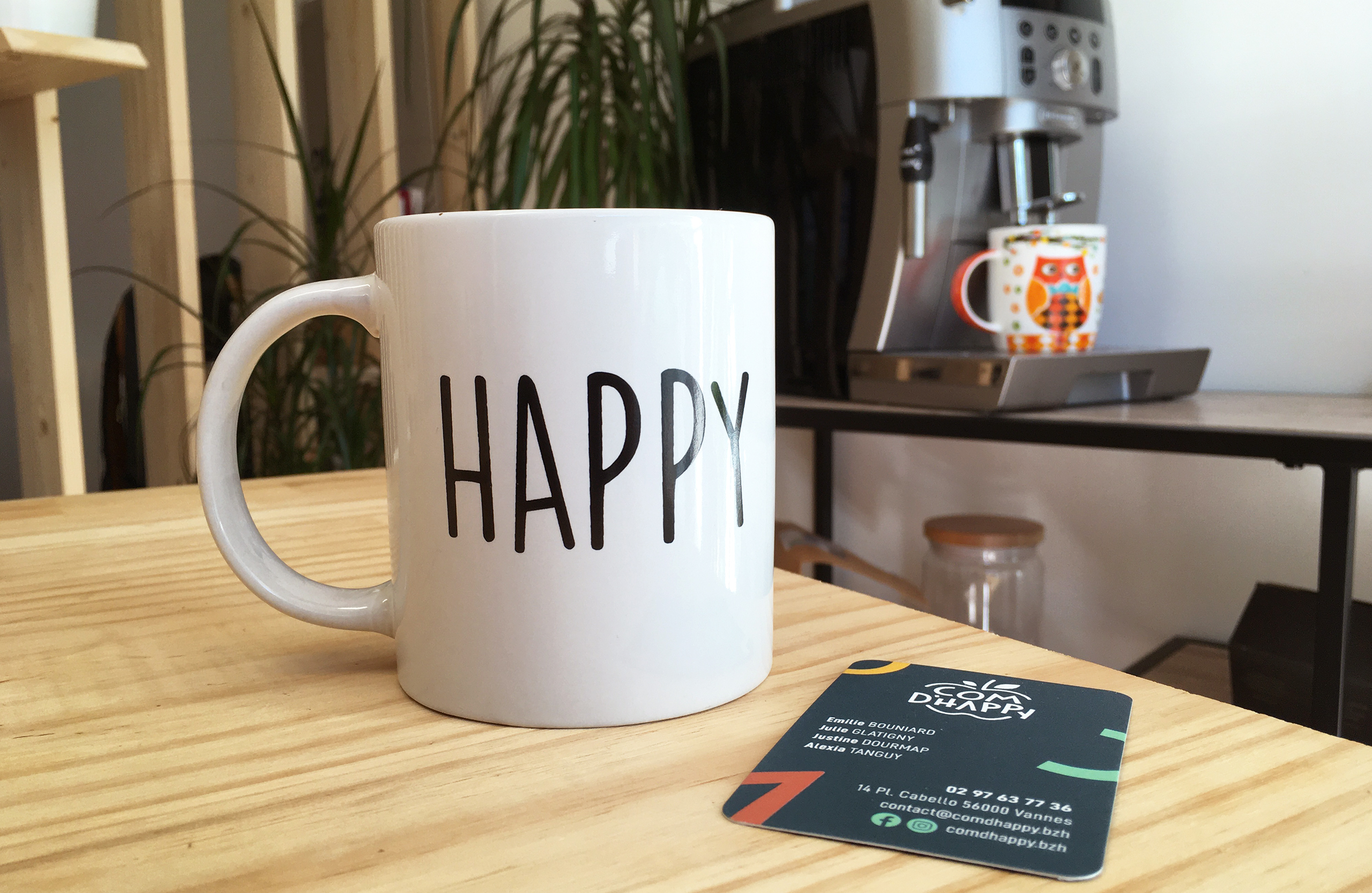 Tasse Happy café Com d'Happy