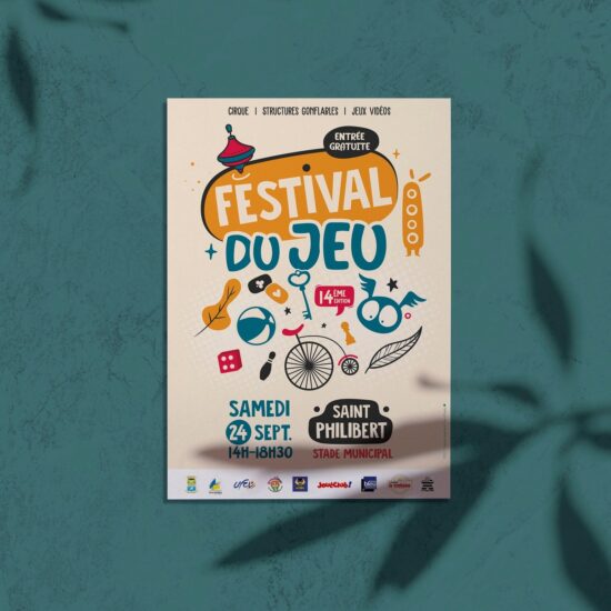 Affiche Festival du Jeu St-Philibert