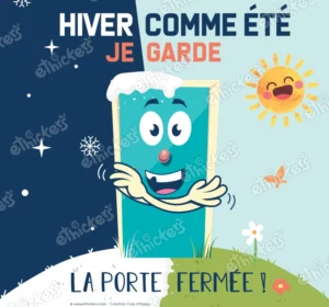 Stickers des gestes écoresponsables – Hiver comme été