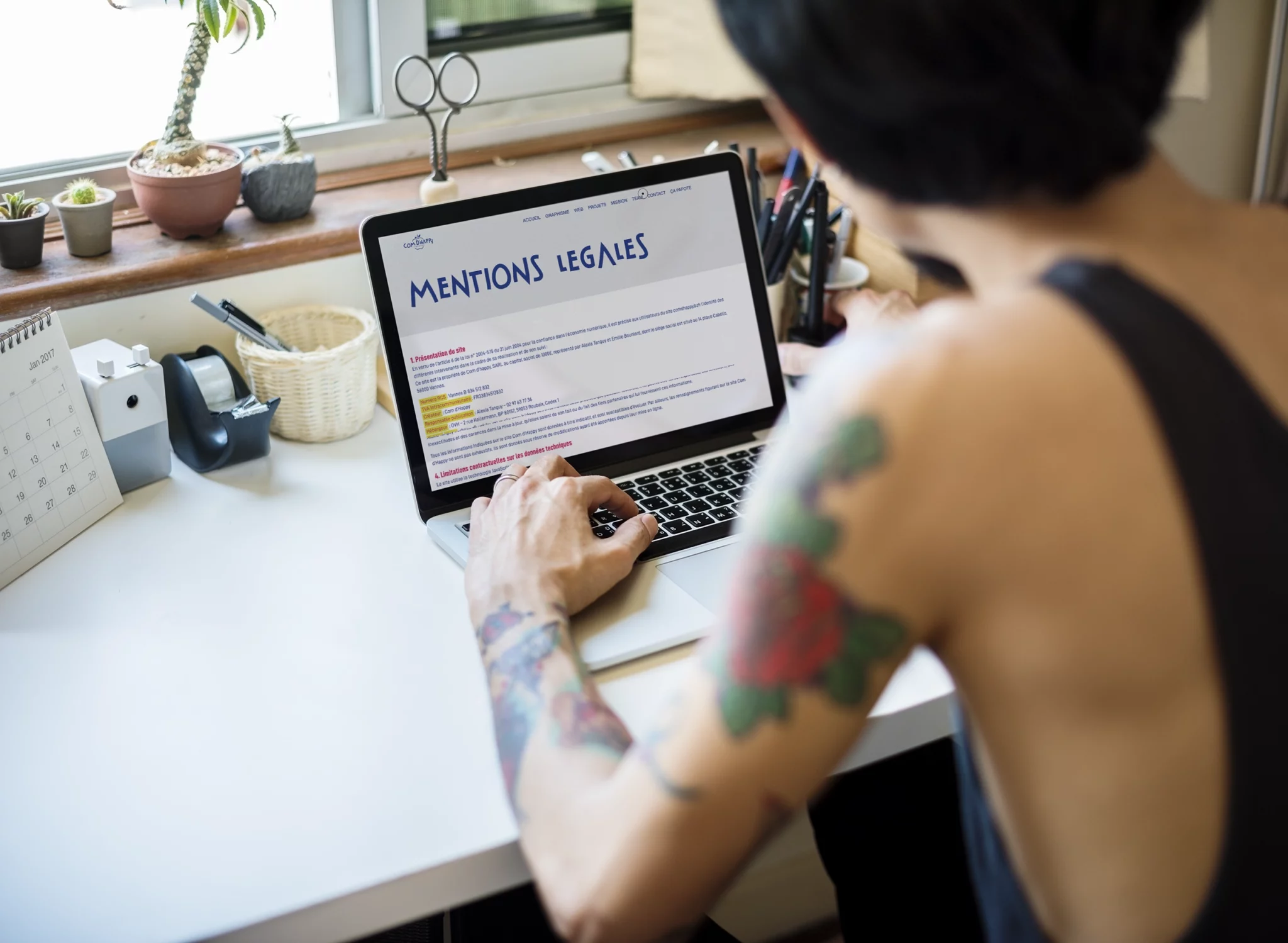 Conformité RGPD - Page mentions légales - Comd 'Happy