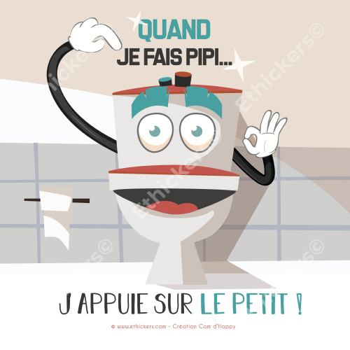 Sticker "Quand je fais pipi"