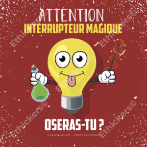 Sticker "Interrupteur magique"