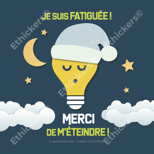 Sticker "Merci de m'eteindre"
